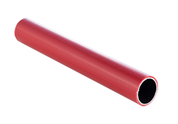 OD28mm Plastic Red Coated Tube for Shelf, Tube Workbench, Industrial Trolley Stainless Steel Lean Pipe