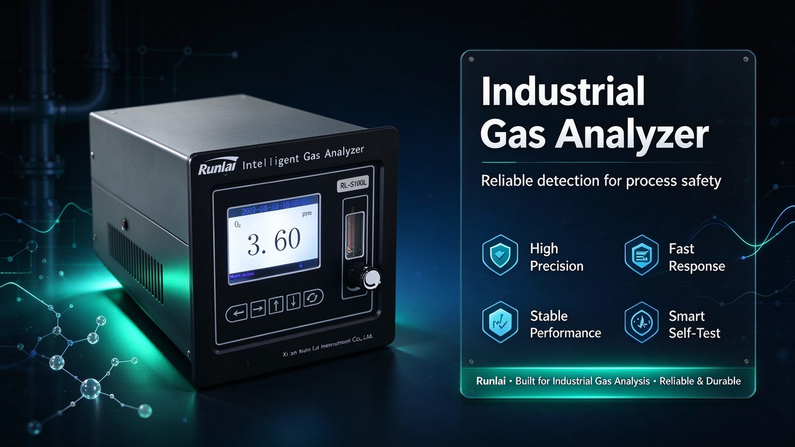 Portable Trace Oxygen O2 Gas Analyzer Customizable Detector For Industrial Gas Analysis