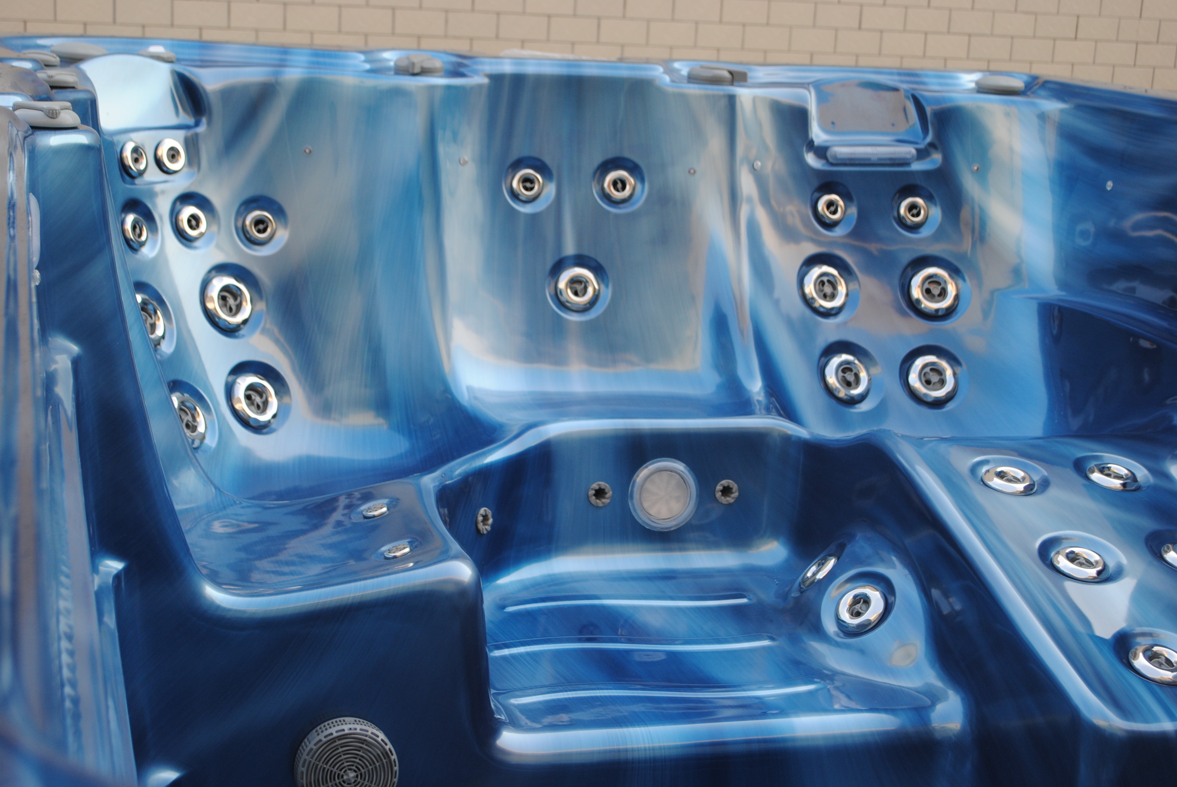 Square acrylic shell whirlpool massage outdoor swim hydrotherapy spa with 220V / 48A