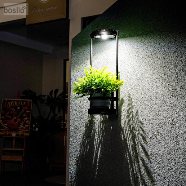 Solar Wall Lamps Solar Plant Stand Wall Lights Waterproof Solar Wall Lights for Balcony