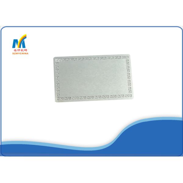 Sliver Sublimation DIY Name Cards , Custom Metal Membership Cards Aluminum