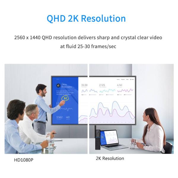 ISO9001 портативная веб-камера и микрофон USB 2K HD для веб-камеры конференц-зала