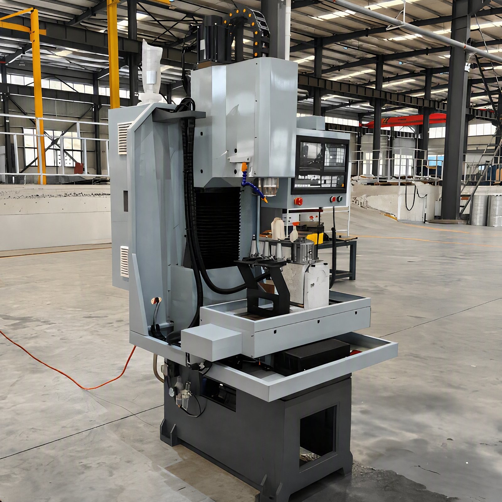 High Rigidity Small 3-Axis CNC Drilling Milling Tapping Center Powerful Milling Capacity