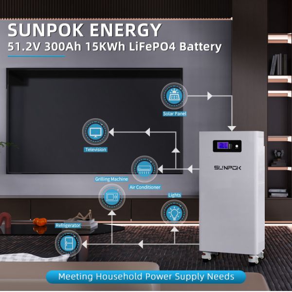 51.2V 300Ah LiFePO4 Battery Floor-Standing Energy Storage Battery 51.2v300Ah 15kwh Lithium Battery Power Backup