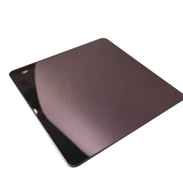 AISI Rose Gold 5x10 laminou 201 a chapa metálica de aço inoxidável do espelho da placa 8k