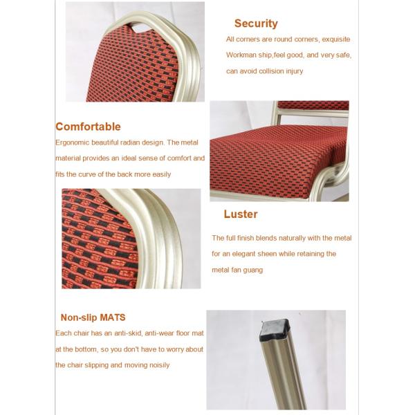 6cm Seat Stackable Padded Chairs With Arms Environmentally Paint