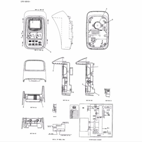 300426-00202 300426-00202A DX300 Гейдж-кластер Assy DX220LC DX225LC Мониторная панель отображения