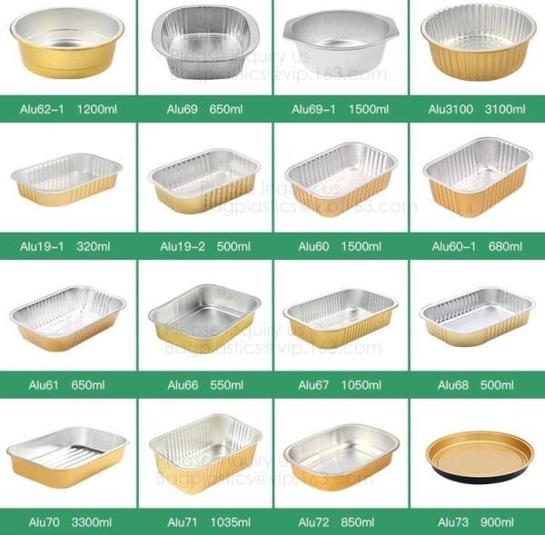Microwave Disposable Aluminum Foil Pizza Baking Tray Pans container Sizes,pan box trays takeaway Container,kitchen and B