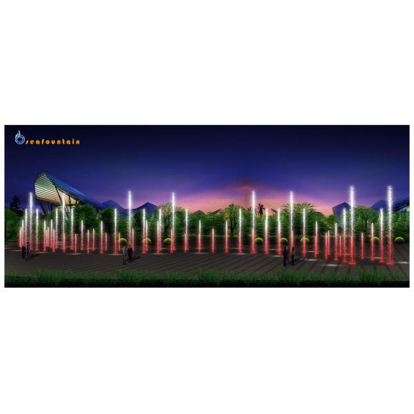 Нержавеющая сетка Большой сухой наружный напольный фонтан воды