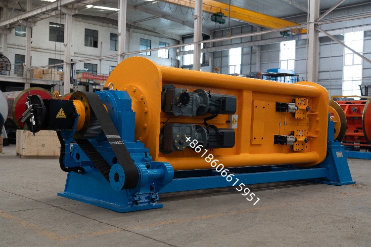 Compact Design Drum Twister: Ideal for Large Section Building Wires & Power Cables