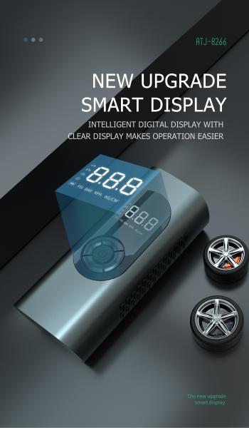 YANTU AM32 Wired Car Tire Inflators High Pressure Digital Pump with SOS Emergency Light