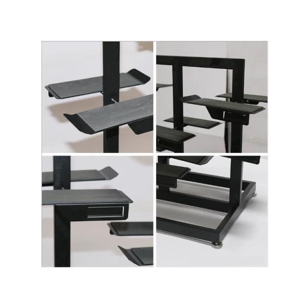 Metal Display Rack for Regular Size Shoes in Supermarkets and Stores Wheels Shoe Store
