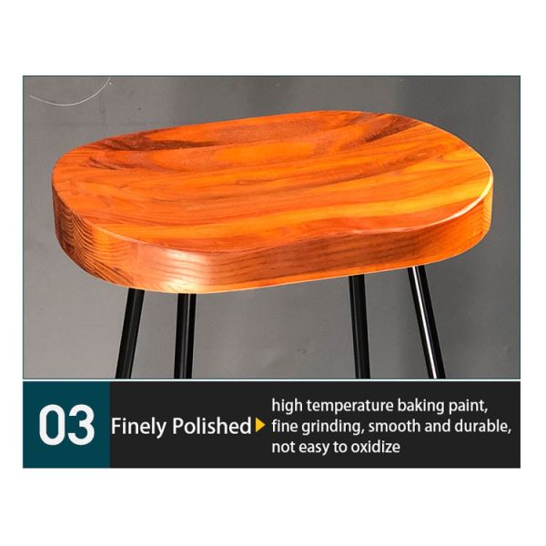 Bar Furniture Customization Height High Stools Wooden Industrial Metal Bar Table and Chairs