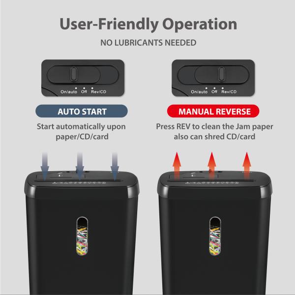 8 листов резка бумаги с 11L корзиной для мусора небольшого размера для домашнего использования SD108P