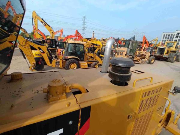 Cummins 100-150hp Grader de segunda mão com fixação traseira Ripper Cat 14H