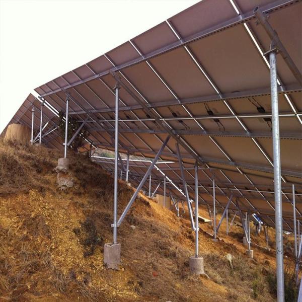 La résistance Q345B de vent a galvanisé la Manche en acier pour le système de montage à énergie solaire