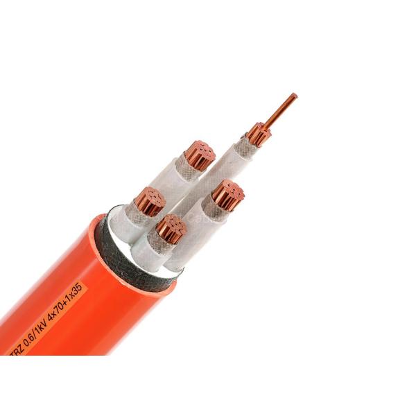 Высокотемпературным не металлическим силовой кабель оболочки 4x70+1x35 Sqmm раск