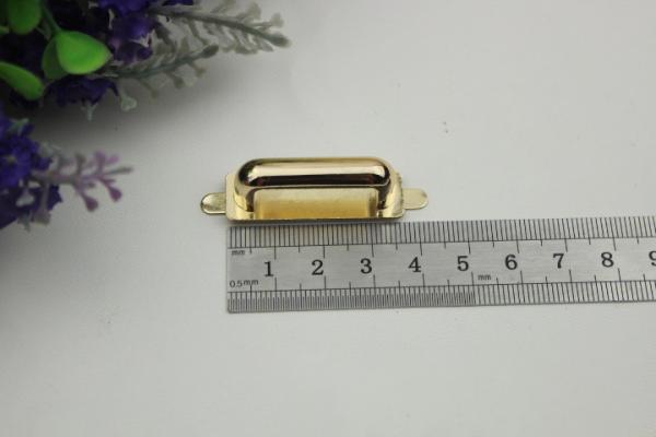 High quality hanging plating light gold color 35 mm metal arch bridge for handbag