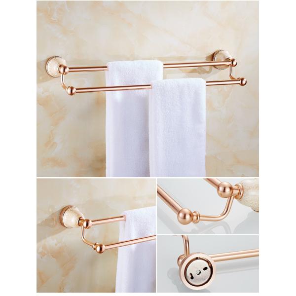 Space Aluminum Six-piece Set Towel Rack Package for Continental Hotel Bathroom