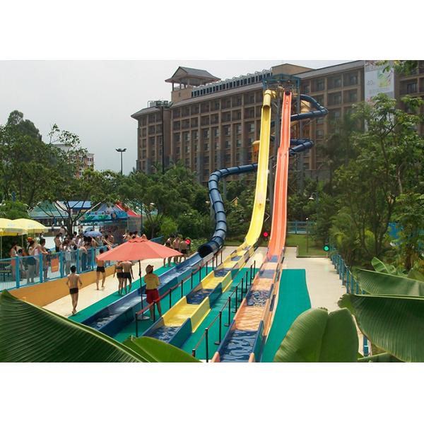 Outdoor Fiberglass Steel Pipe Tornado Water Slides For Summer Holiday