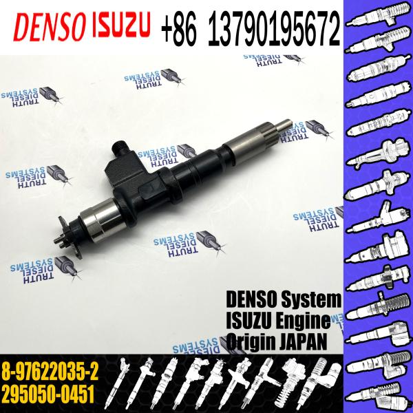 Rail Fuel Injector Assembly 295050-0450 295050-0451 8-97622035-2 8-97622035-0 8-97622035-1 For ISUZU