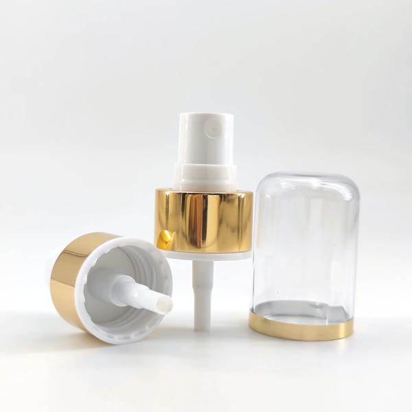 24mm 24/410 Perfume Spray Atomiser Perfume Bottle Nozzle Golden Aluminium Collar