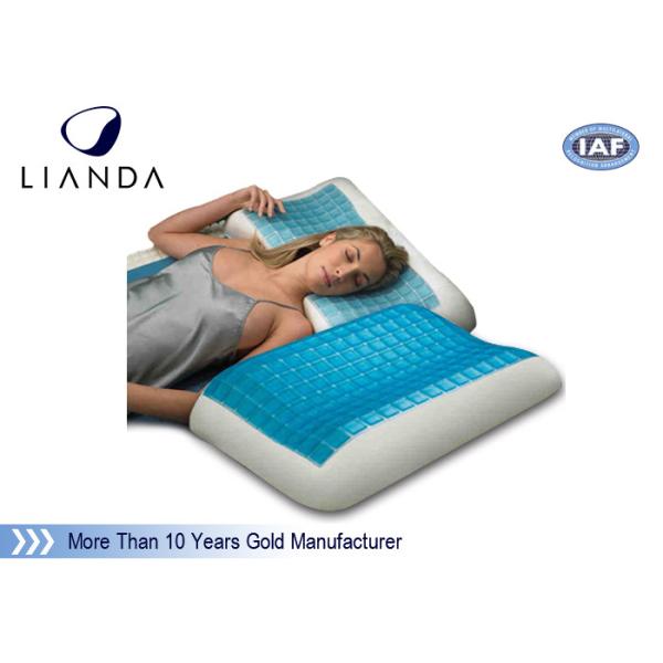 Blue Arctic Gel Contouring Memory Foam , Bedroom Cool Bed Pillow