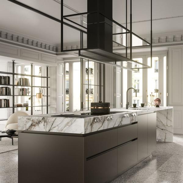 Large Style Complete Custom Kitchen Cabinet Set Island Kitchen Furniture Lacquer Finish Wooden Kitchen Cupboard For Villa