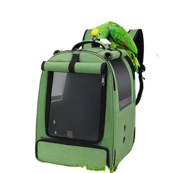 Lightweight Bird Parrot Pet Carrier Bag Cage Outdoor Mesh Large Foldable Travel Backpack