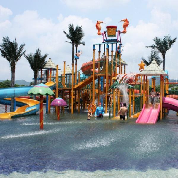 Custom Fiberglass Water Park Equipments, Gaint Aqua Pool Playground for Water Park