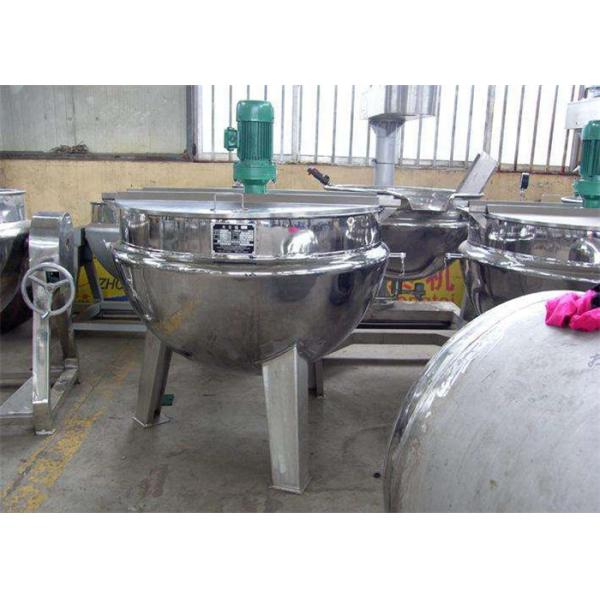 Industrial Steam Jacketed Kettle / Jam Kettle For Making Sauce Jam Paste