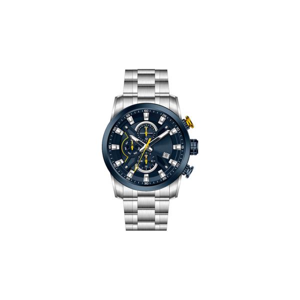 Male Anolog Quartz Wrist Stainless Steel Watch Solid SS Bracelet