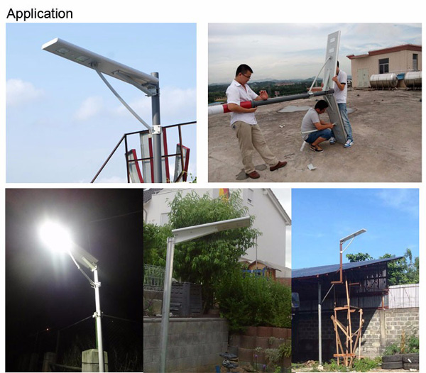 Outdoor 12W Cheap Intergrate Solar Light All In One Design Waterproof Solar LED Garden Light Solar Street Light