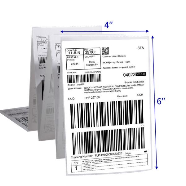Eco Friendly Adhesive Label Roll Compostable Custom Thermal Transfer Labels