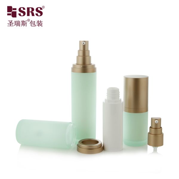 SRS-RS 15ml 30ml 50ml Empty Luxury High End Acrylic Lotion Pump Bottle Cosmetic Serum Packaging Wholesale