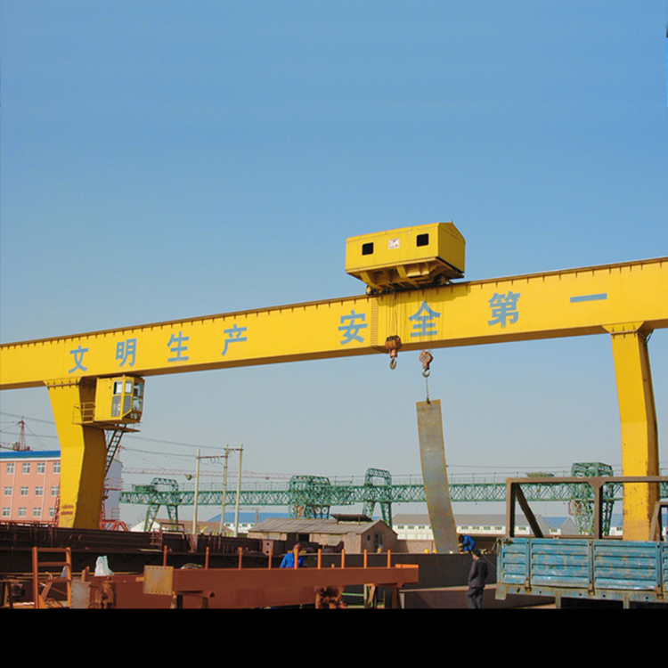 Single Beam Offset Track Crane L-shaped Single-girder Portal Crane Box Structure Gantry Crane for Outdoor Factory Yard Lifting