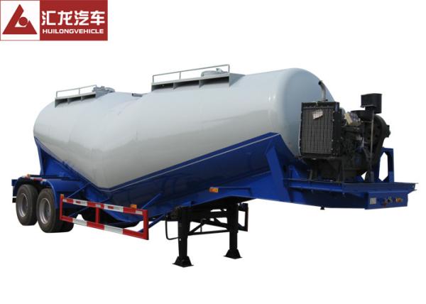 28000kg Loading Pneumatic Bulk Trailer 27m³ Volume With Weichai Diesel Engine