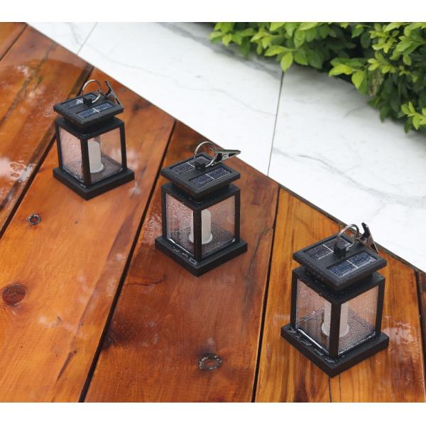 ABS Material Solar Residential Street Lamp for Retro Atmosphere Landscape Decoration