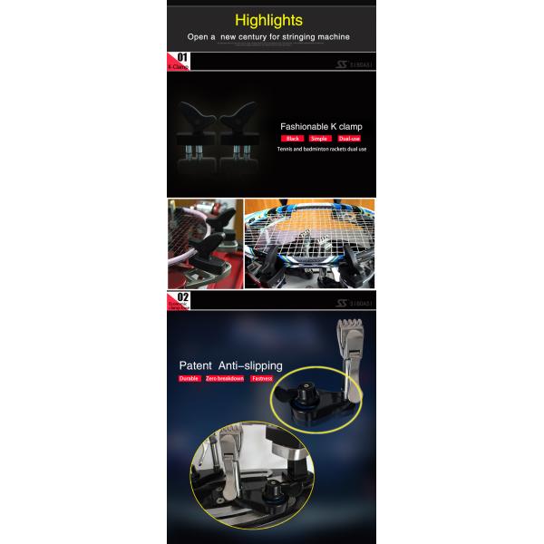 SGS одобрил стрингер ракетки тенниса, бадминтон S218 продевая нитку машину