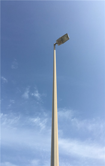 Powder Coated ISO9001-2008 Street Light Poles Stainless Steel Against Earthquake