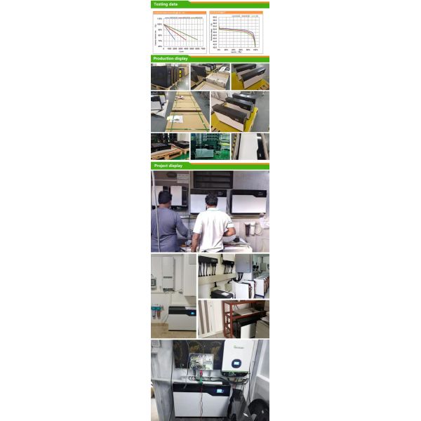 Deep DOD 48V 51.2V 200AH 10 KWH Lithium Ion Battery Pack Solar Energy Storage LiFePO4 Power Wall Battery with 5 Years Warranty