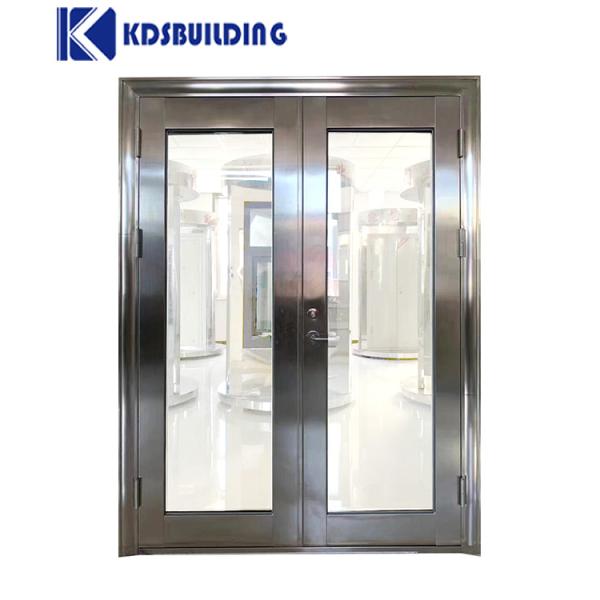 KDSBuilding High Quality Low Price China Supplier Double Glass Single Steel Door Design