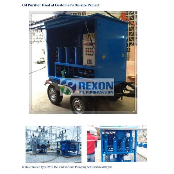 Double Stage Vacuum Transformer Oil Regeneration Machine Purifier Unit 6000LPH