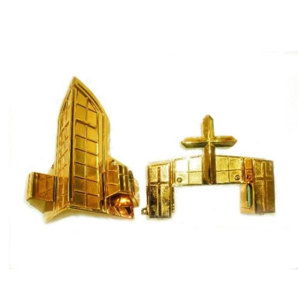 Funeral Casket Accessories Metal Coffin Corner With Iron Tubes