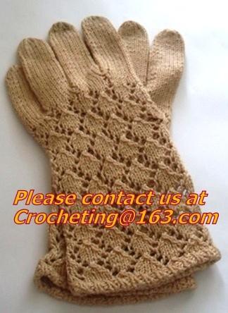 100% acrylic knitted baby lovely jacquard glove, New Product Acrylic Cotton Jacquard Knitt