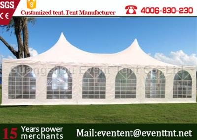 Adjustable Heavy Duty Tents White , High Peak Pole Tent For Large event party, hotel