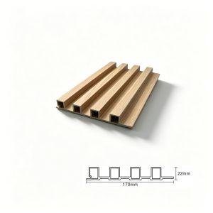 DIY Friendly Hollow 3D Slat PVC Fluted Wall Panels 170x22mm Interior Wall Cladding for Home Decor Projects