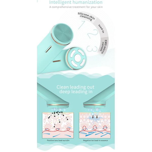 Silicone électrique de massage de visage de Sonic Facial Cleansing Brush SME profondément propre