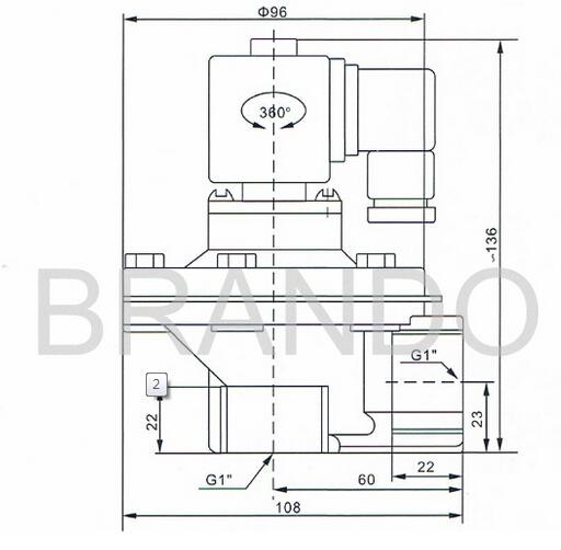 430FR SUS304 Brando Aluminum Clean Air solenoid pneumatic valve , Pulse Jet Valve