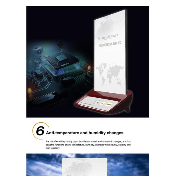 Camareiro sem fio de longa distância toque para restaurantes, hotéis, cafés, hospitais